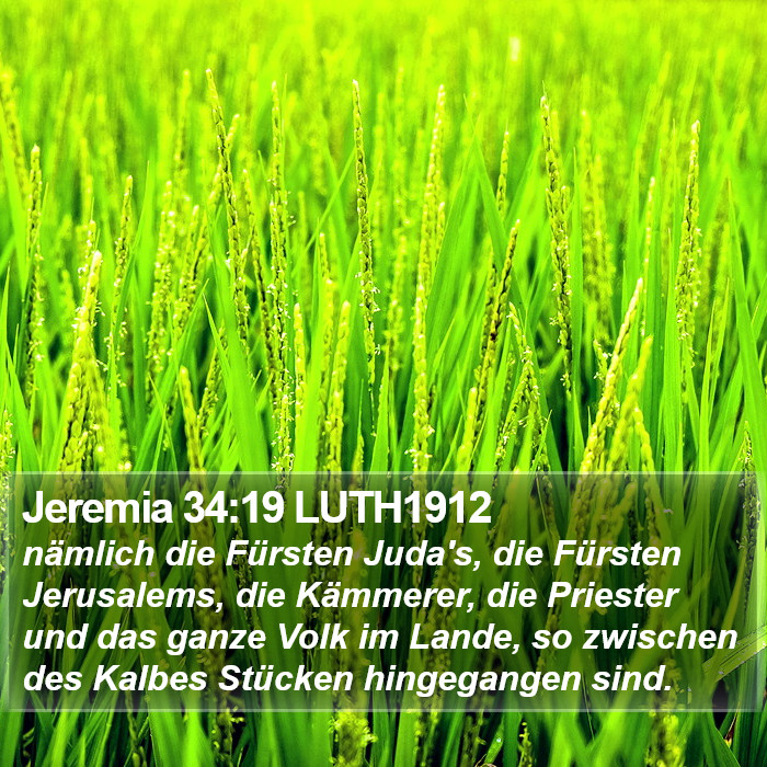 Jeremia 34:19 LUTH1912 Bible Study