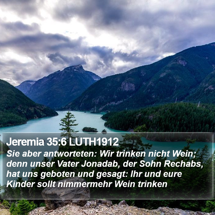 Jeremia 35:6 LUTH1912 Bible Study