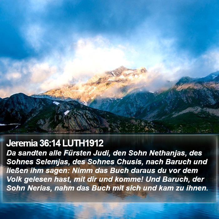 Jeremia 36:14 LUTH1912 Bible Study