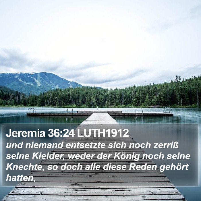 Jeremia 36:24 LUTH1912 Bible Study