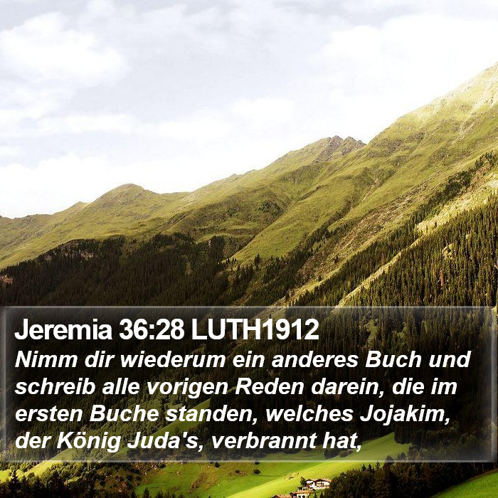 Jeremia 36:28 LUTH1912 Bible Study