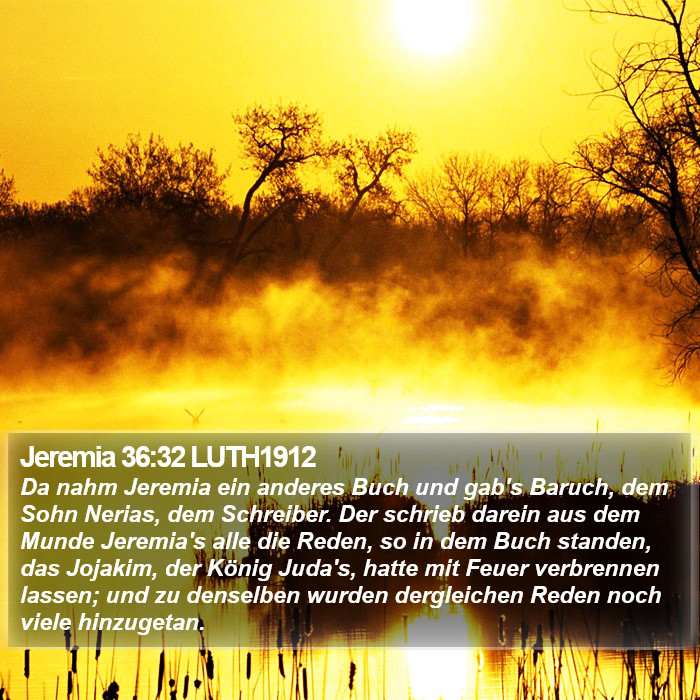 Jeremia 36:32 LUTH1912 Bible Study