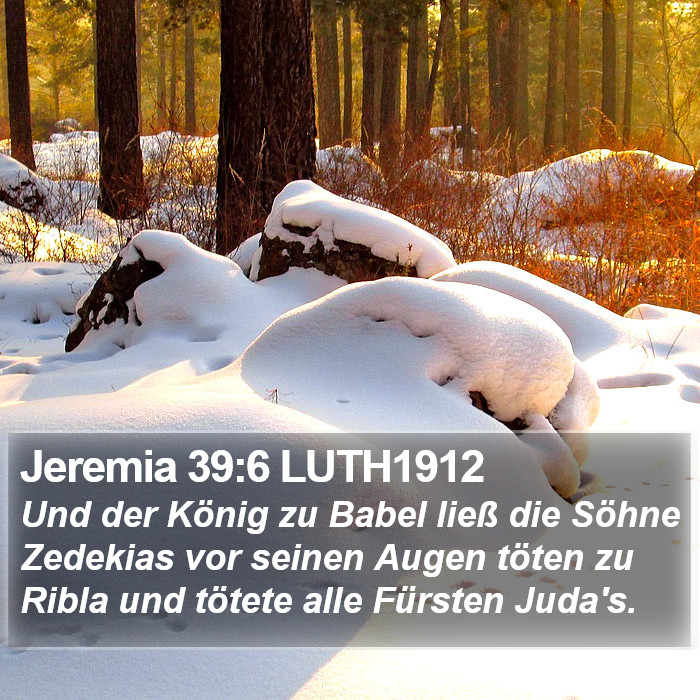 Jeremia 39:6 LUTH1912 Bible Study