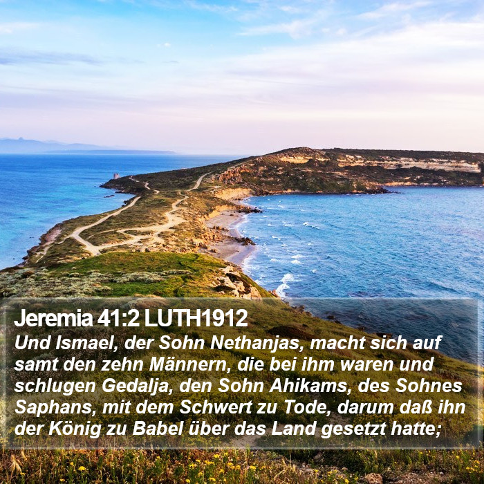 Jeremia 41:2 LUTH1912 Bible Study