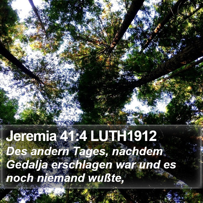 Jeremia 41:4 LUTH1912 Bible Study