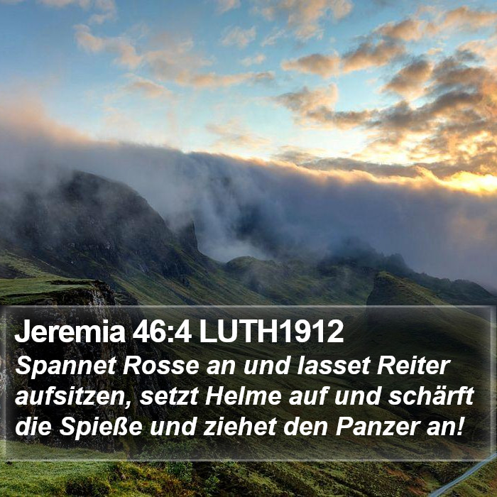 Jeremia 46:4 LUTH1912 Bible Study