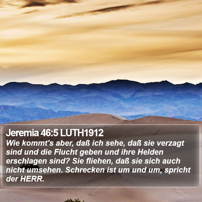 Jeremia 46:5 LUTH1912 Bible Study