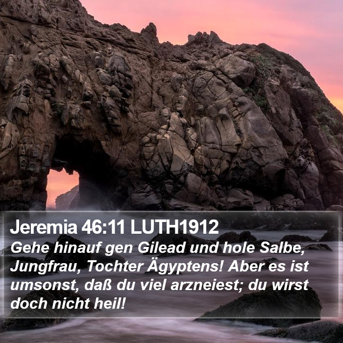 Jeremia 46:11 LUTH1912 Bible Study