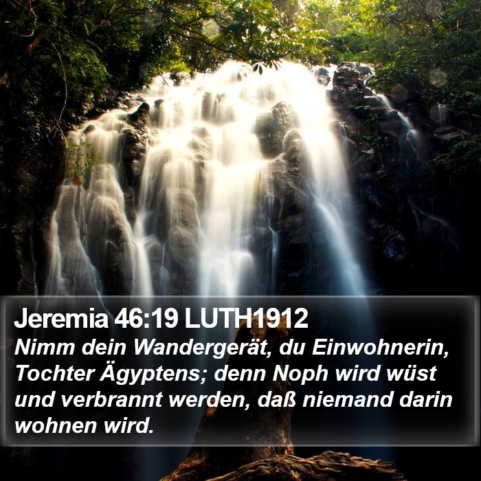 Jeremia 46:19 LUTH1912 Bible Study