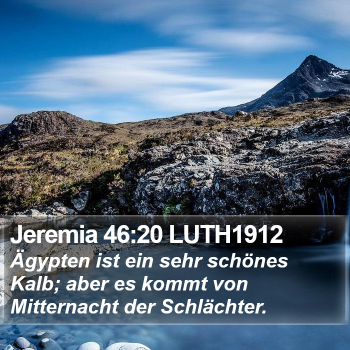 Jeremia 46:20 LUTH1912 Bible Study