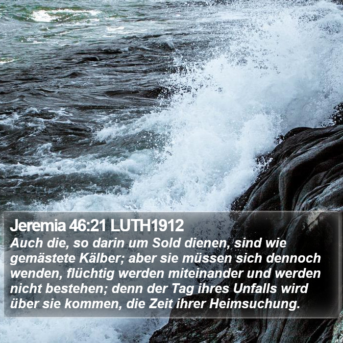 Jeremia 46:21 LUTH1912 Bible Study