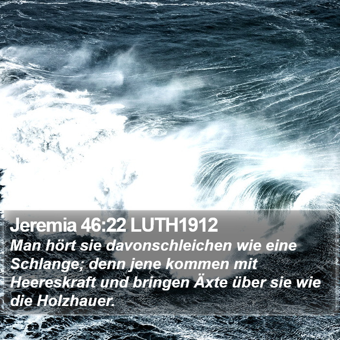 Jeremia 46:22 LUTH1912 Bible Study