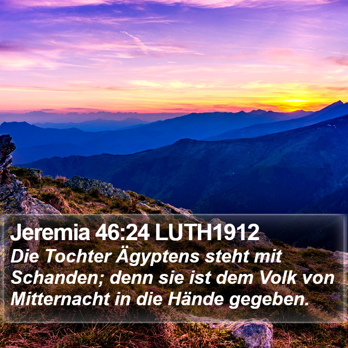 Jeremia 46:24 LUTH1912 Bible Study