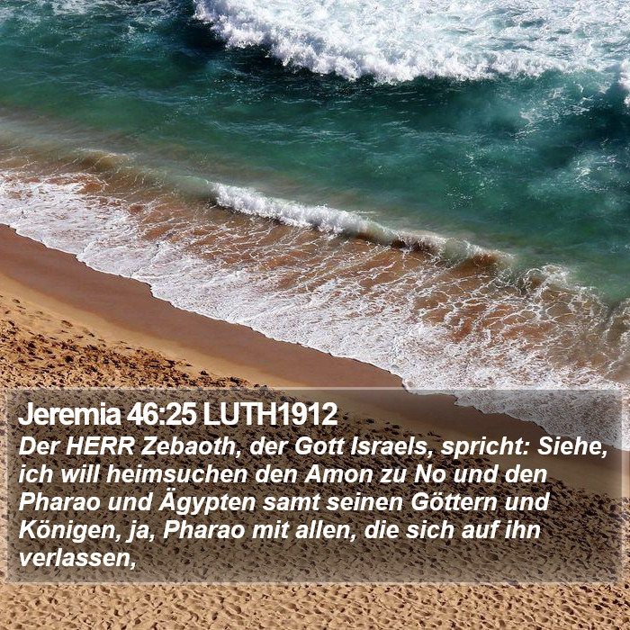 Jeremia 46:25 LUTH1912 Bible Study