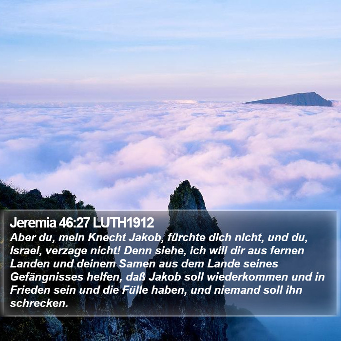 Jeremia 46:27 LUTH1912 Bible Study