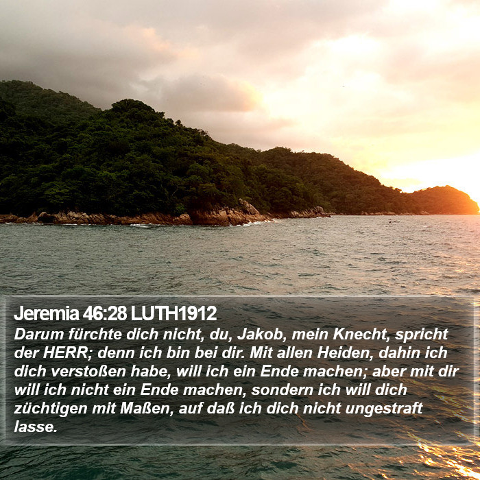 Jeremia 46:28 LUTH1912 Bible Study