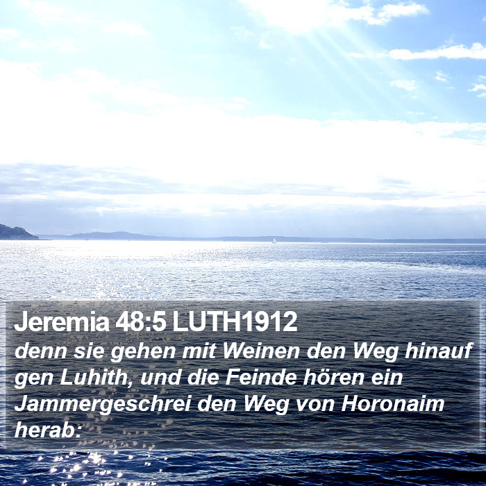 Jeremia 48:5 LUTH1912 Bible Study