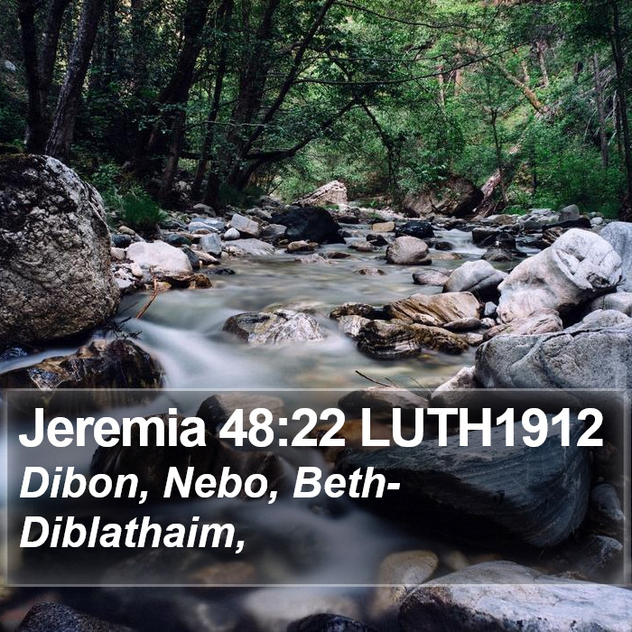 Jeremia 48:22 LUTH1912 Bible Study