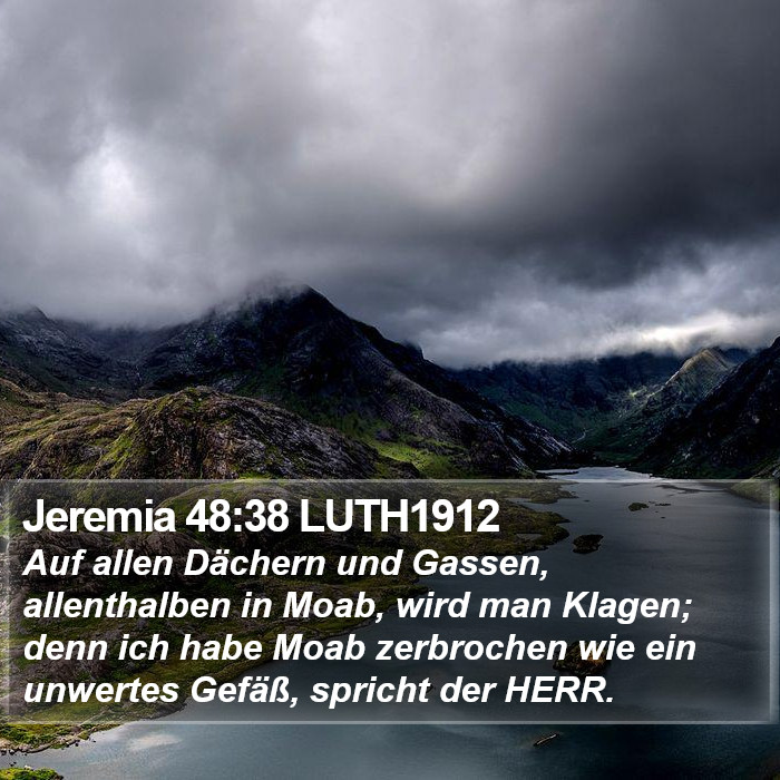 Jeremia 48:38 LUTH1912 Bible Study