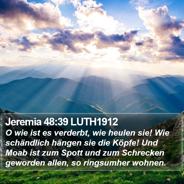 Jeremia 48:39 LUTH1912 Bible Study