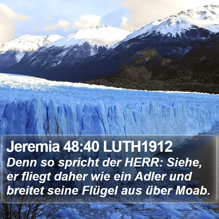 Jeremia 48:40 LUTH1912 Bible Study