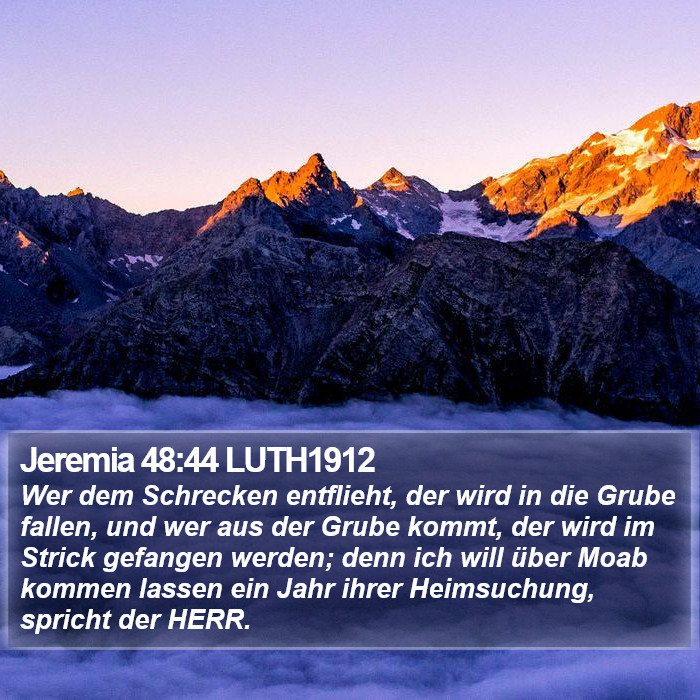 Jeremia 48:44 LUTH1912 Bible Study