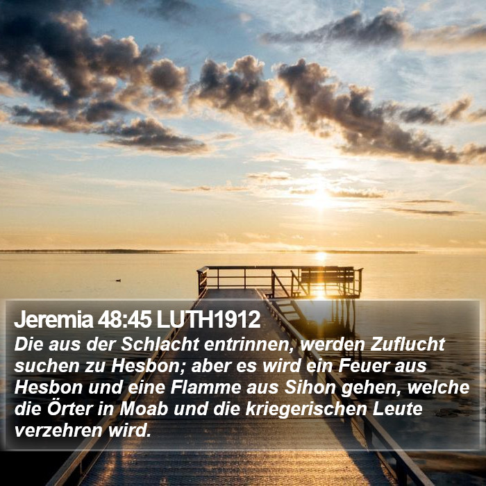 Jeremia 48:45 LUTH1912 Bible Study