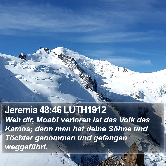 Jeremia 48:46 LUTH1912 Bible Study