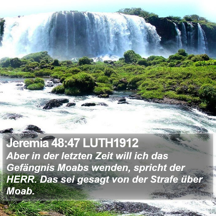 Jeremia 48:47 LUTH1912 Bible Study