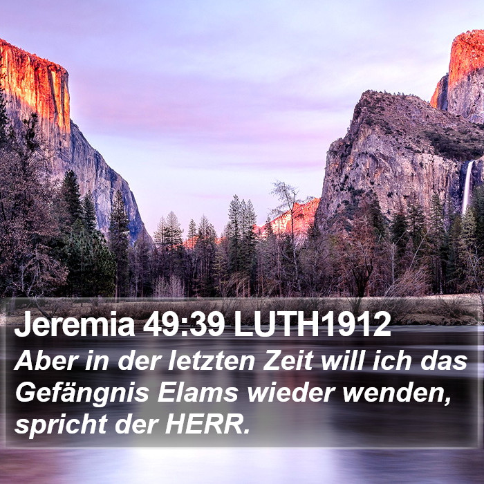 Jeremia 49:39 LUTH1912 Bible Study