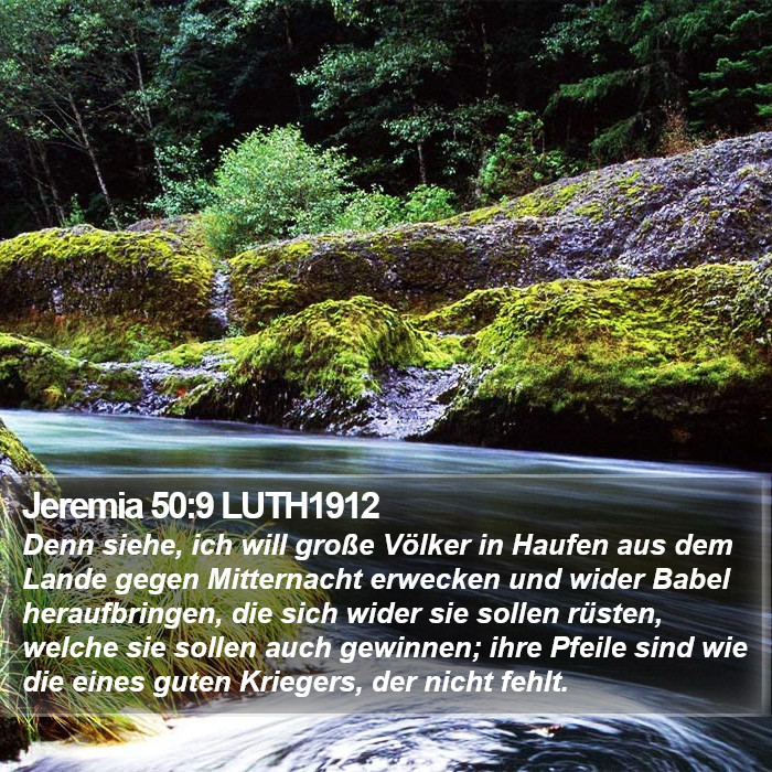 Jeremia 50:9 LUTH1912 Bible Study