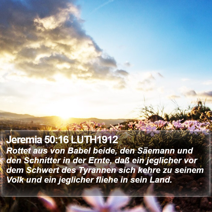 Jeremia 50:16 LUTH1912 Bible Study