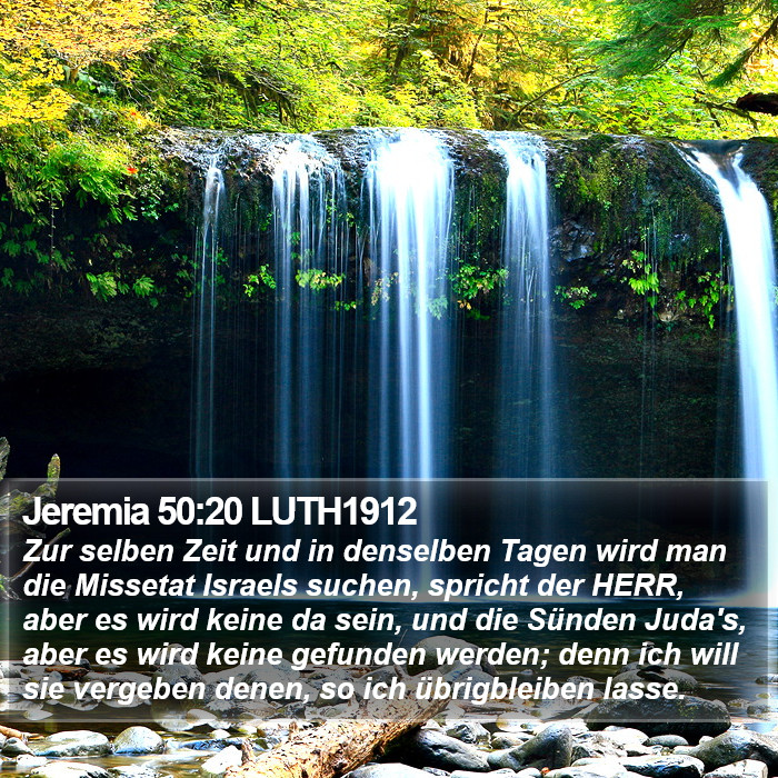 Jeremia 50:20 LUTH1912 Bible Study