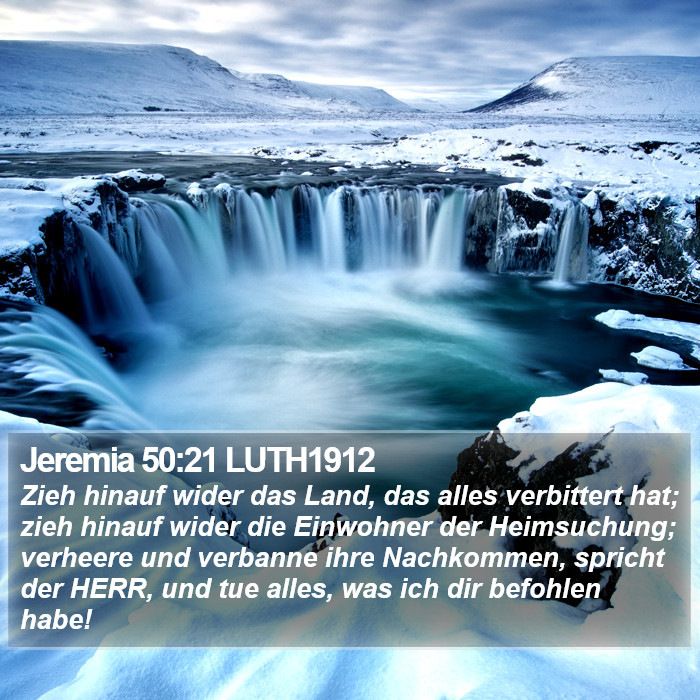 Jeremia 50:21 LUTH1912 Bible Study