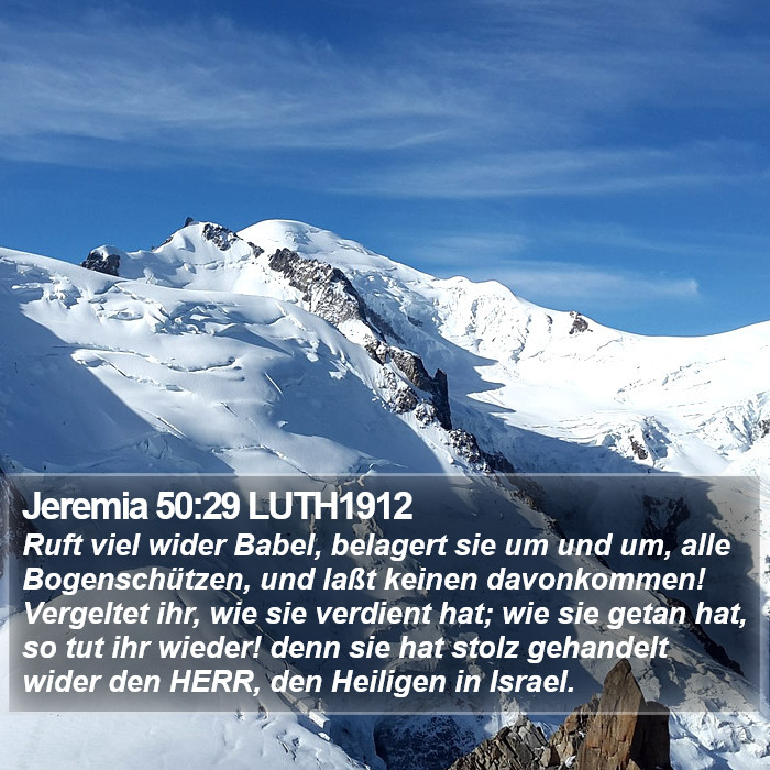 Jeremia 50:29 LUTH1912 Bible Study