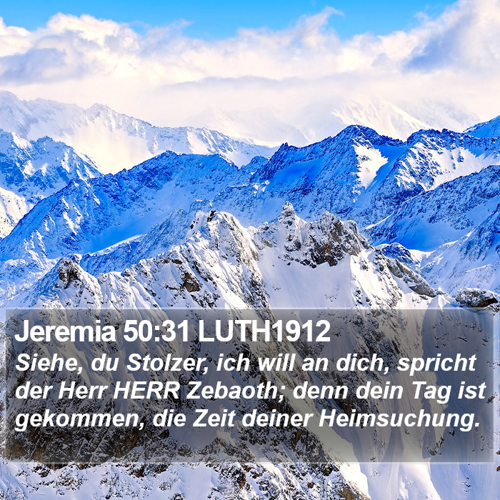 Jeremia 50:31 LUTH1912 Bible Study