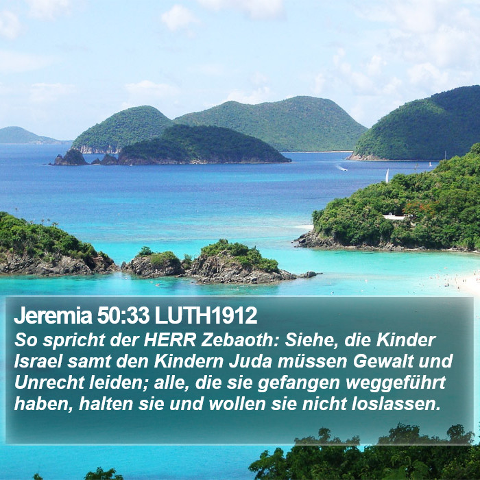 Jeremia 50:33 LUTH1912 Bible Study