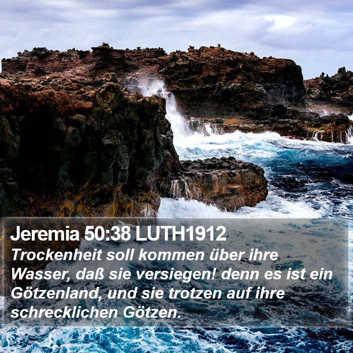 Jeremia 50:38 LUTH1912 Bible Study