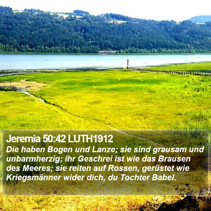 Jeremia 50:42 LUTH1912 Bible Study