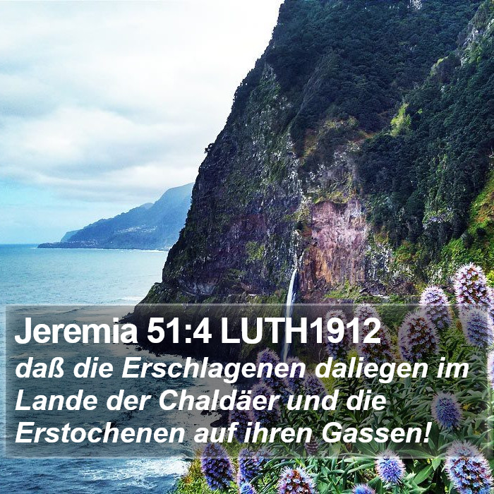 Jeremia 51:4 LUTH1912 Bible Study