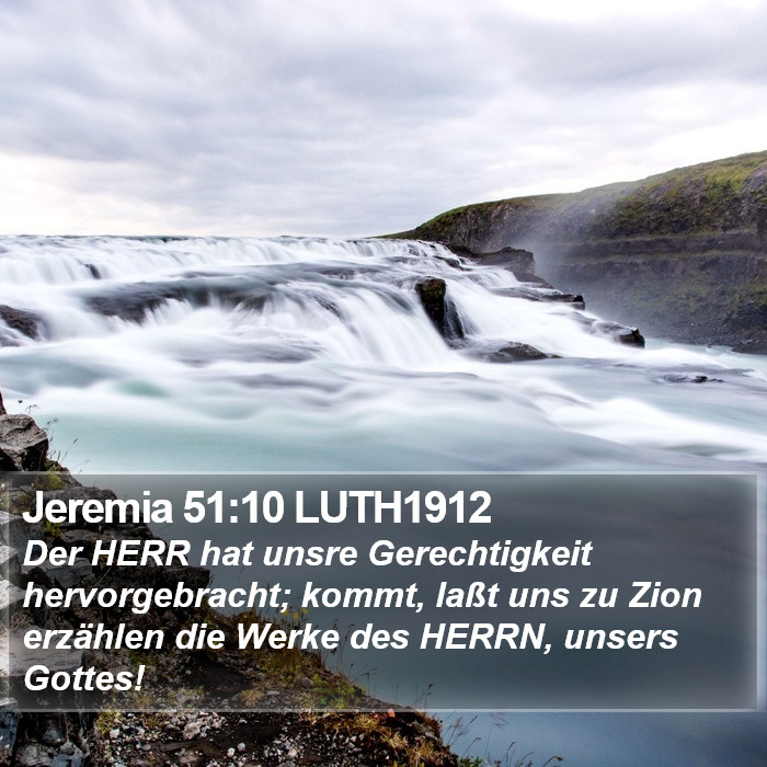 Jeremia 51:10 LUTH1912 Bible Study