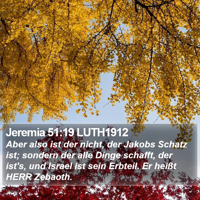 Jeremia 51:19 LUTH1912 Bible Study