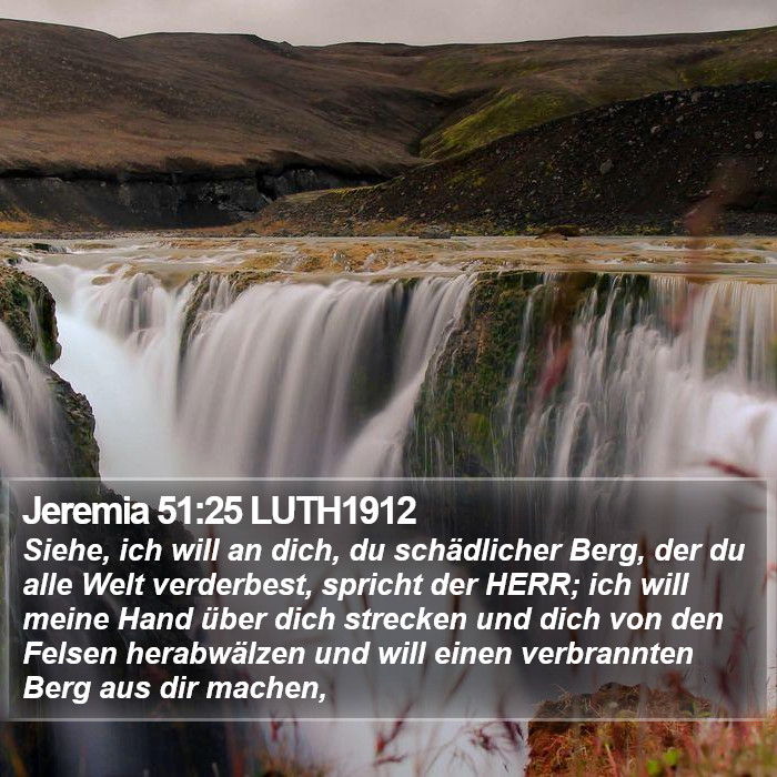 Jeremia 51:25 LUTH1912 Bible Study