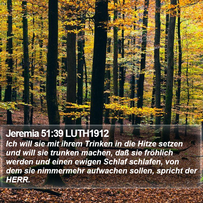 Jeremia 51:39 LUTH1912 Bible Study