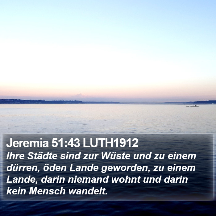 Jeremia 51:43 LUTH1912 Bible Study