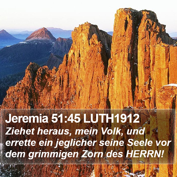 Jeremia 51:45 LUTH1912 Bible Study