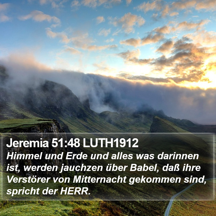 Jeremia 51:48 LUTH1912 Bible Study