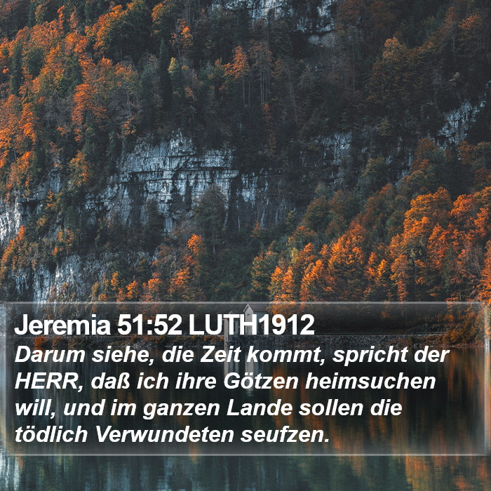 Jeremia 51:52 LUTH1912 Bible Study