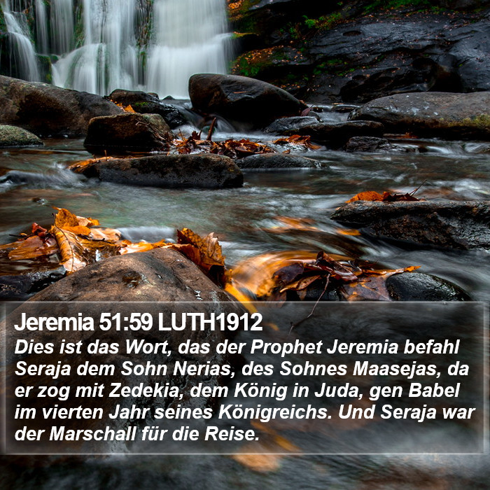 Jeremia 51:59 LUTH1912 Bible Study