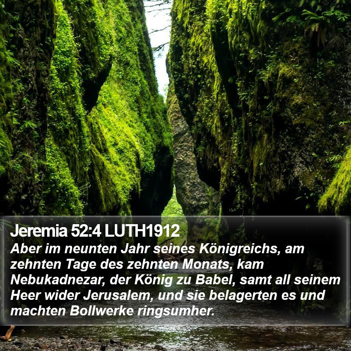 Jeremia 52:4 LUTH1912 Bible Study